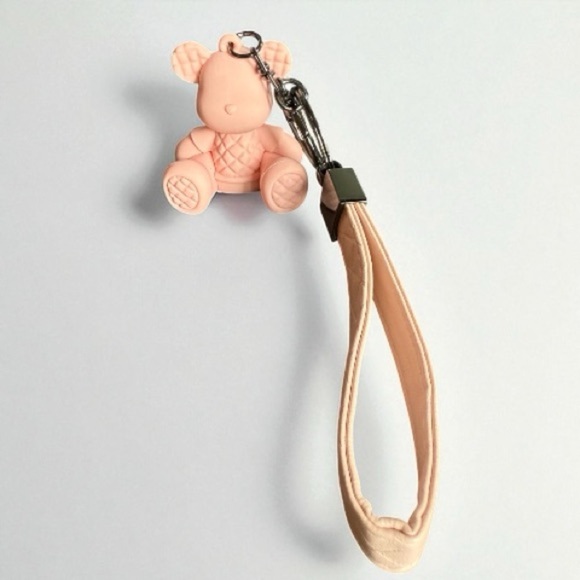 Pink Bear Keychain/Purse Charm - Picture 2 of 2
